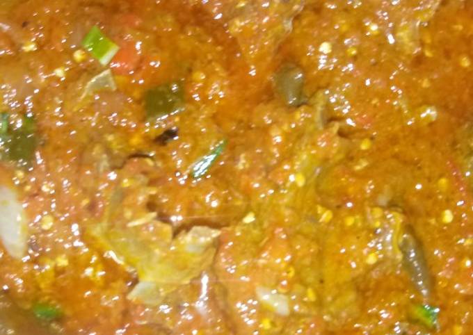 Goat meat and kpomo Stew