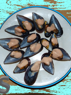 Una foto de Mejillones en salsa rosa