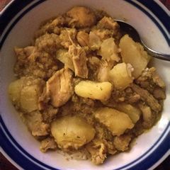 A picture of Jamaican Curry Chicken.