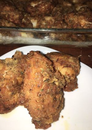 Una foto de Pollo frito tipo kfc