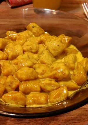 Una foto de Ñoquis de calabaza