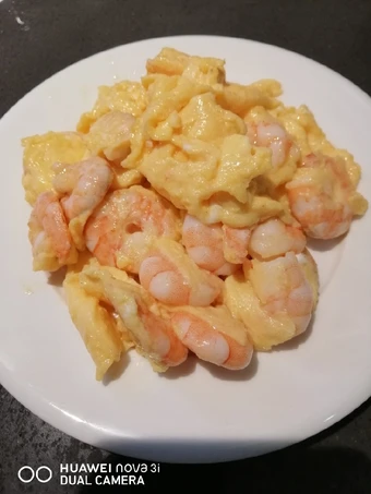 Easy Ways Prepare Recipes Shrimp con Egg the Can Spoil the Tongue Really Delicious.