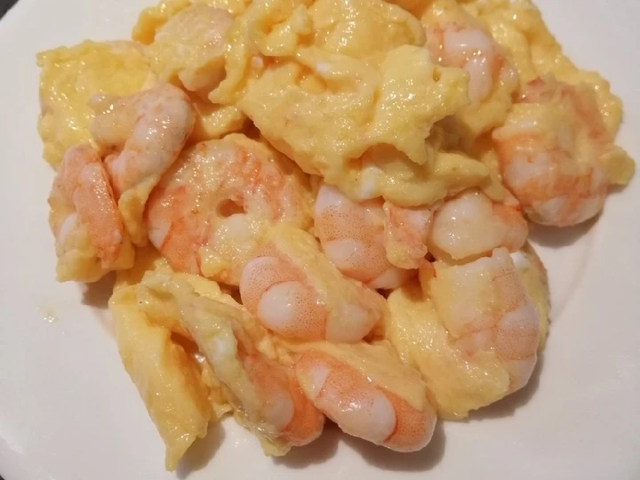 Easy Ways Prepare Recipes Shrimp con Egg the Can Spoil the Tongue Really Delicious.
