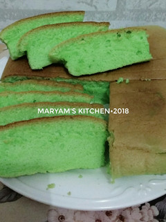 Foto resep Ogura Cake Pandan