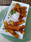 Knusprig-panierte Zucchinistreifen