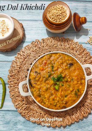 A picture of One Pot Jowar Moong Dal Khichdi In Pressure Cooker (Weight Loss Khichdi).