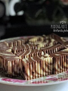 Foto resep Puding roti tawar zebra