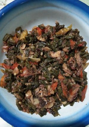 Foto resep Oseng ikan asin kacang panjang