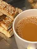 Honey sesame biscotti