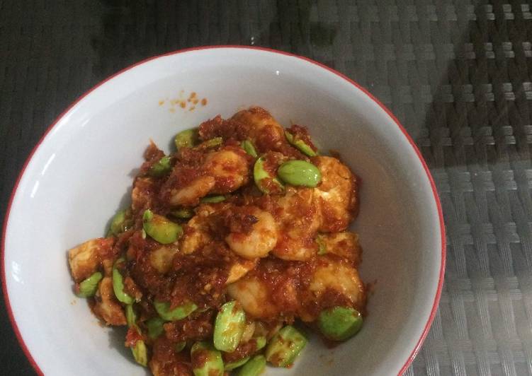 Resep Udang sambal pete yang Enak