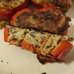 Stuffed pepper rings A picture of Stuffed pepper rings.