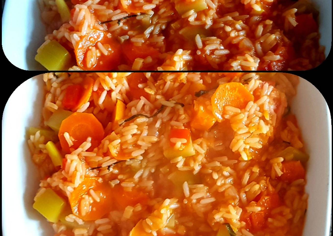 Guiso de otoño con arroz y vegetales. #otoño