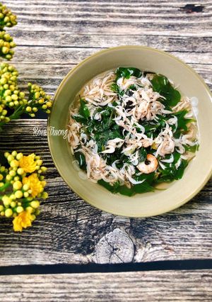 Hình của món Canh Rau Xà Lách Xoong Nhật Nấu Ruốt.
