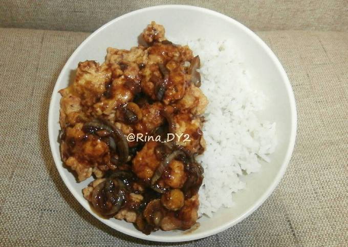 Chicken Popcorn Saus Teriyaki