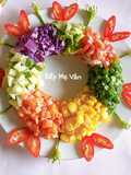 Vegetable Salad with Mayonnaise Dressing