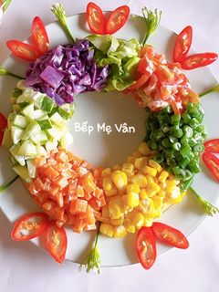 A picture of Vegetable Salad with Mayonnaise Dressing.