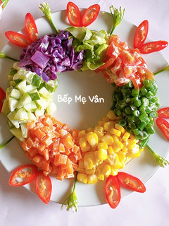 A picture of Vegetable Salad with Mayonnaise Dressing.