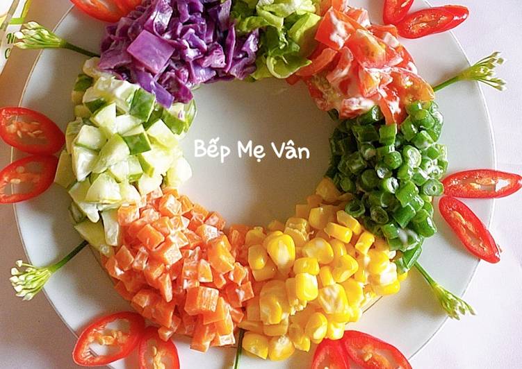 Recipe: Appetizing Salad rau củ trộn xốt mayonnaise