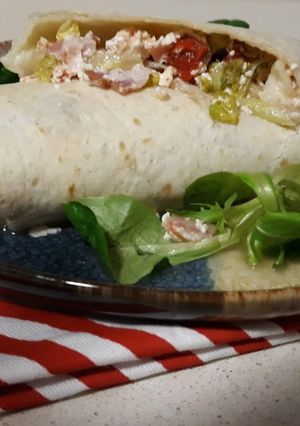 Una foto de Tortita de trigo rellena