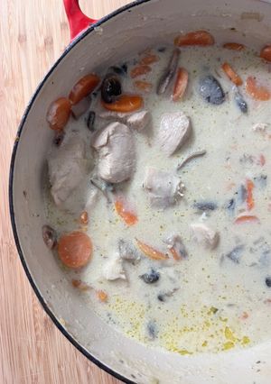 Une photo de Blanquette de poulet