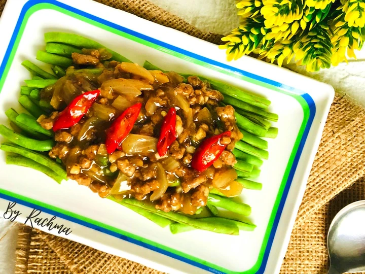 Cara Simple Membuat Resep  Tumis Buncis Daging Cincang yang Bisa Manjain Lidah, Bisa Manjain Lidah