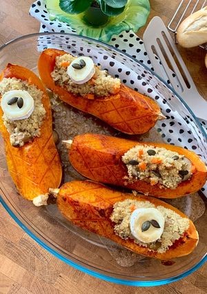 Une photo de ☆Butternut au four, Chèvre et Quinoa☆