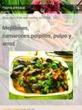 Mejillones camarones pulpitos