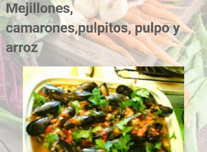 Una foto de Mejillones camarones pulpitos