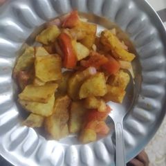 A picture of Aloo sabji.