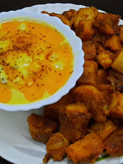 गट्टा और बूंदी कढ़ी (Gatta aur boondi kadhi recipe in Hindi) रेसिपी मुख्य फोटो