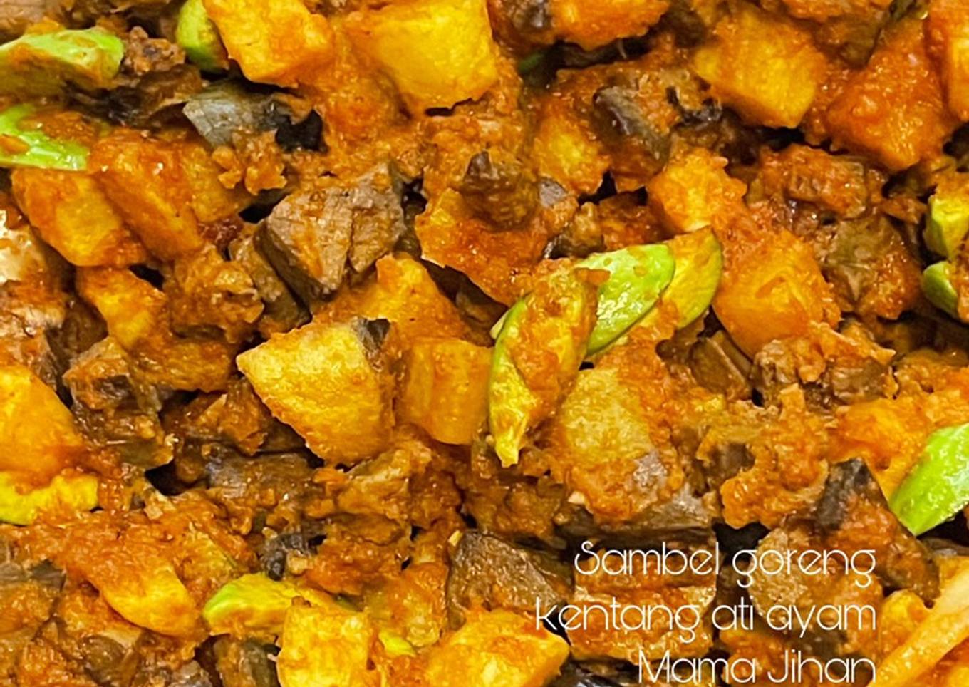 Sambel goreng Kentang Ati Pete