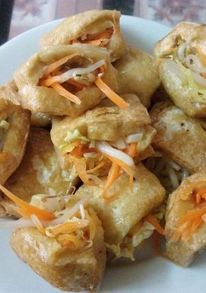 Hình của món Đậu phụ nhồi rau củ.