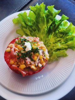 Una foto de Tomate relleno
