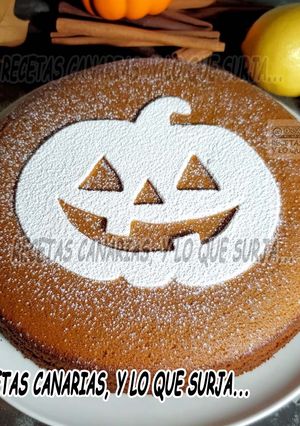 Una foto de Bizcochón de calabaza