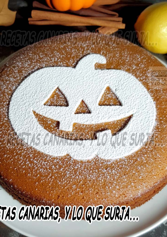 Una foto de Bizcochón de calabaza