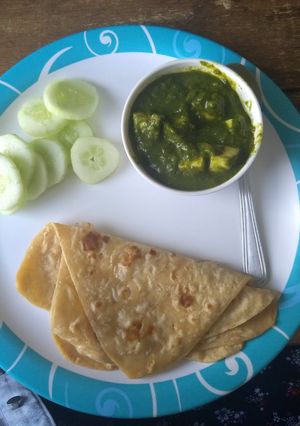 A picture of Palak Paneer.