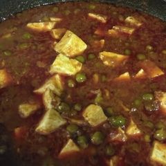 Matar paneer A picture of Matar paneer.