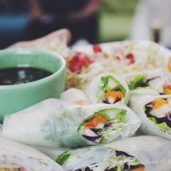 A picture of Vietnamese Style Spring Rolls.