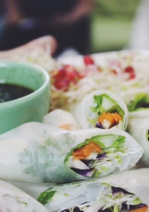 A picture of Vietnamese Style Spring Rolls.