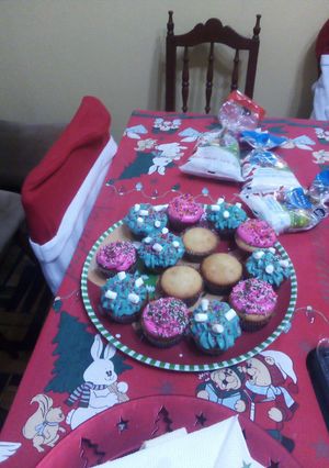 Una foto de Fáciles Cupcake navideños