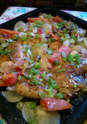 Una foto de Pollo sabroso