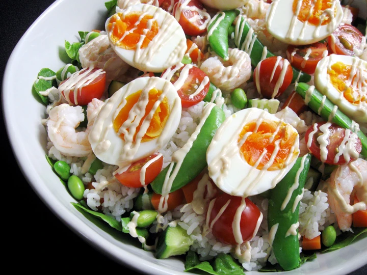 Easy Steps to Prepare Recipes Salad Chirashi-zushi the So Delicious Appealing.