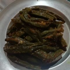 A picture of Bharwa bhindi.
