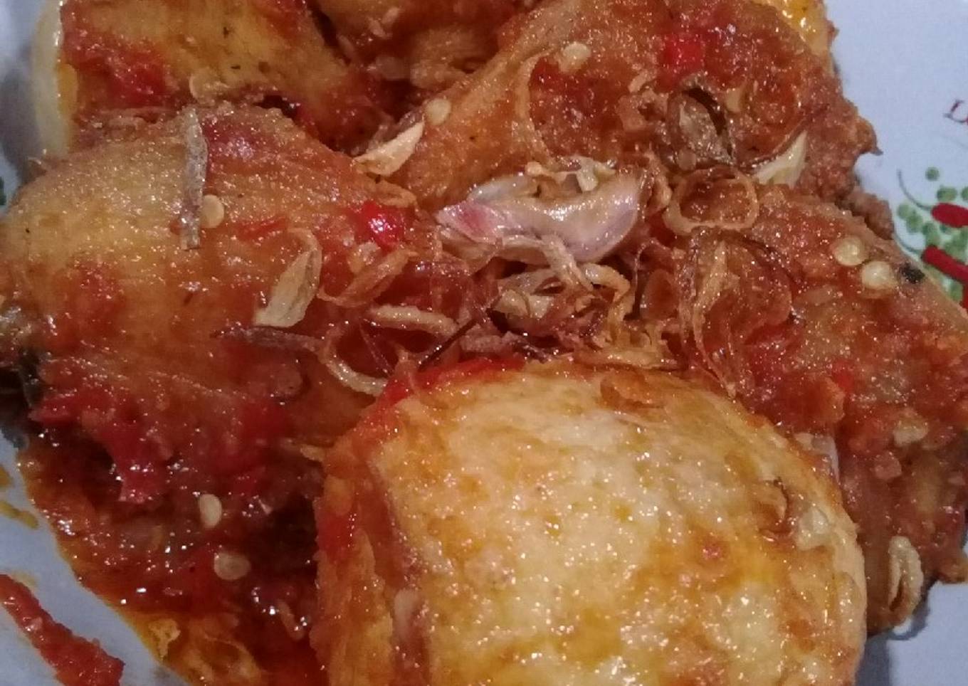 Balado ayam telur