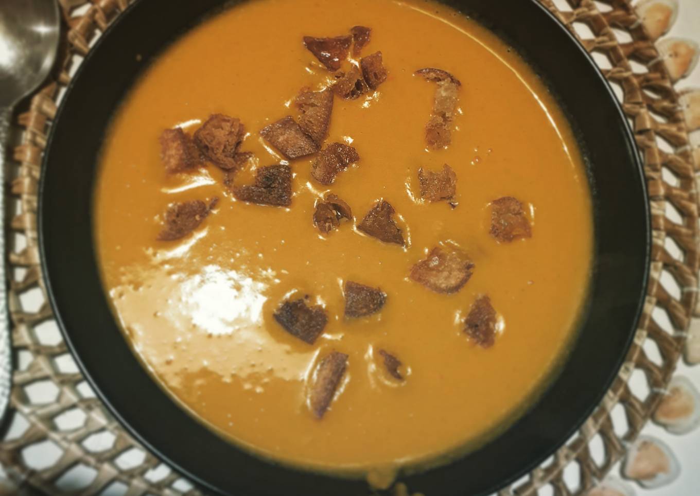 ◇ Velouté de potimarron et ses croûtons maison ◇
