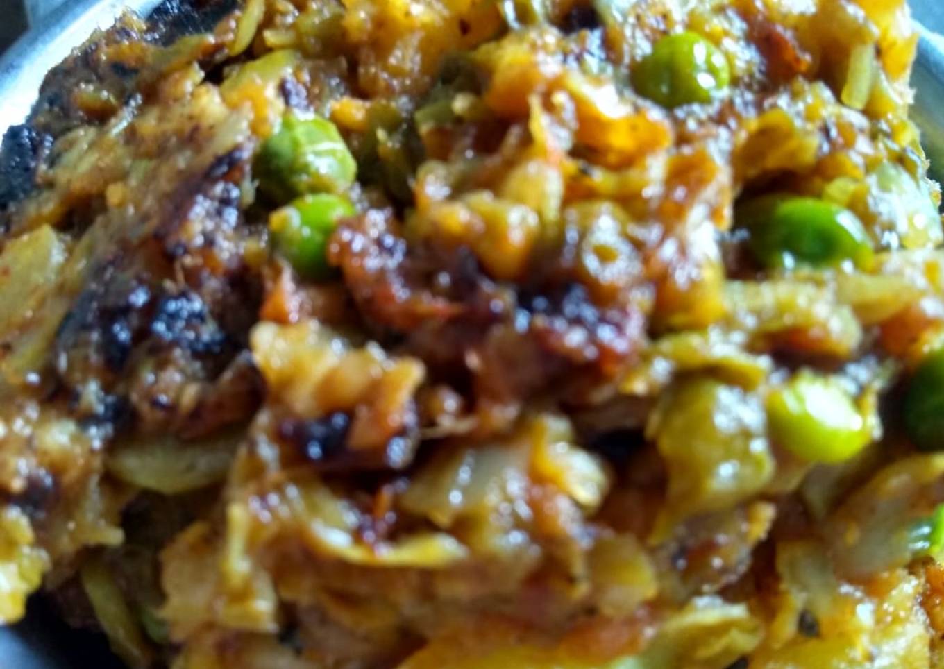 Cabbage coconut stir fry