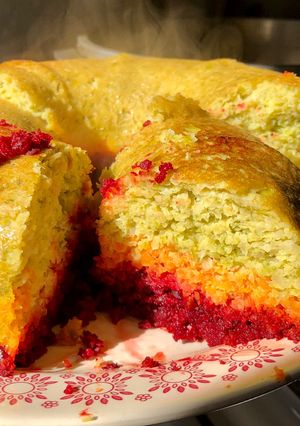 Una foto de Budín tricolor Sin Tacc | sin gluten | apto celíaco