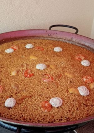 Una foto de Arroz al senyoret 🐟🧄🦐🦑🦞🦀🥂