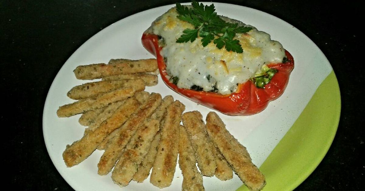 Morrón Relleno Con Bastóncitos De Zanahoria Receta de Fatima - Cookpad