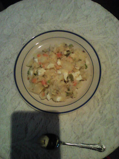 A picture of Cozido(potatoes and eggs salad).